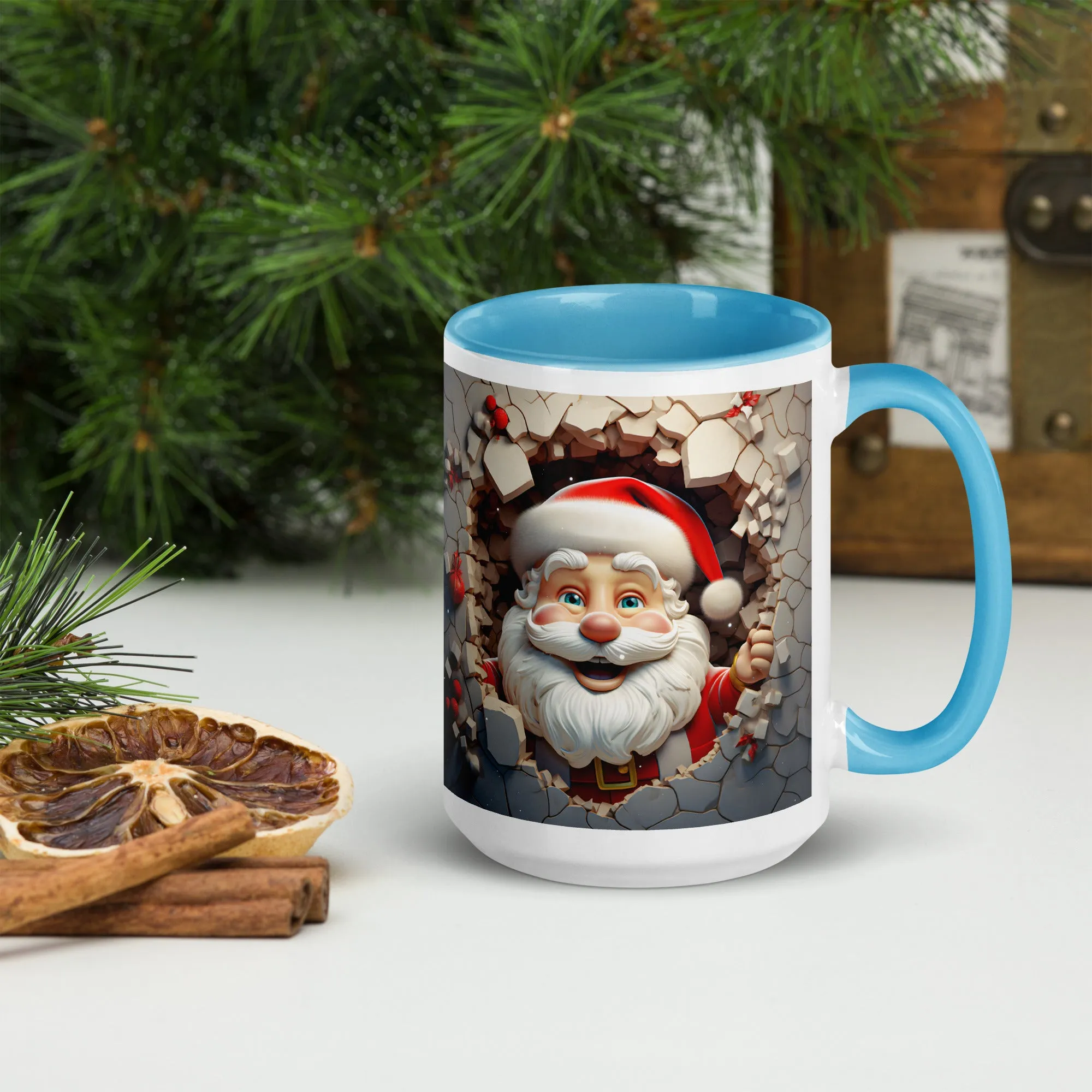 "Santa" Mug with Color Inside