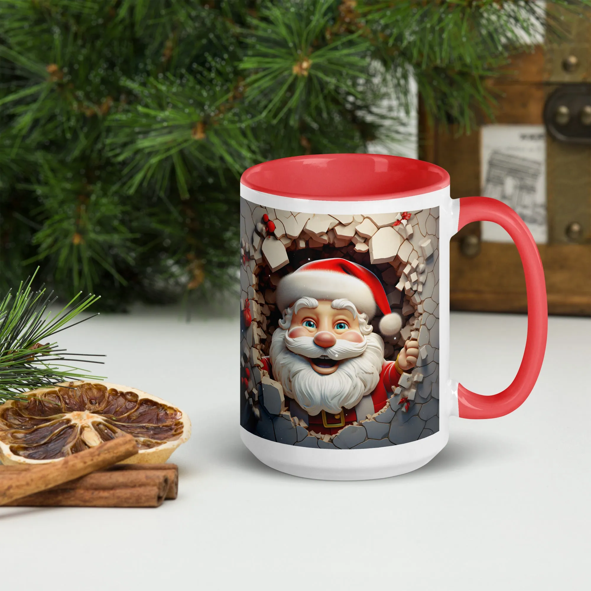 "Santa" Mug with Color Inside