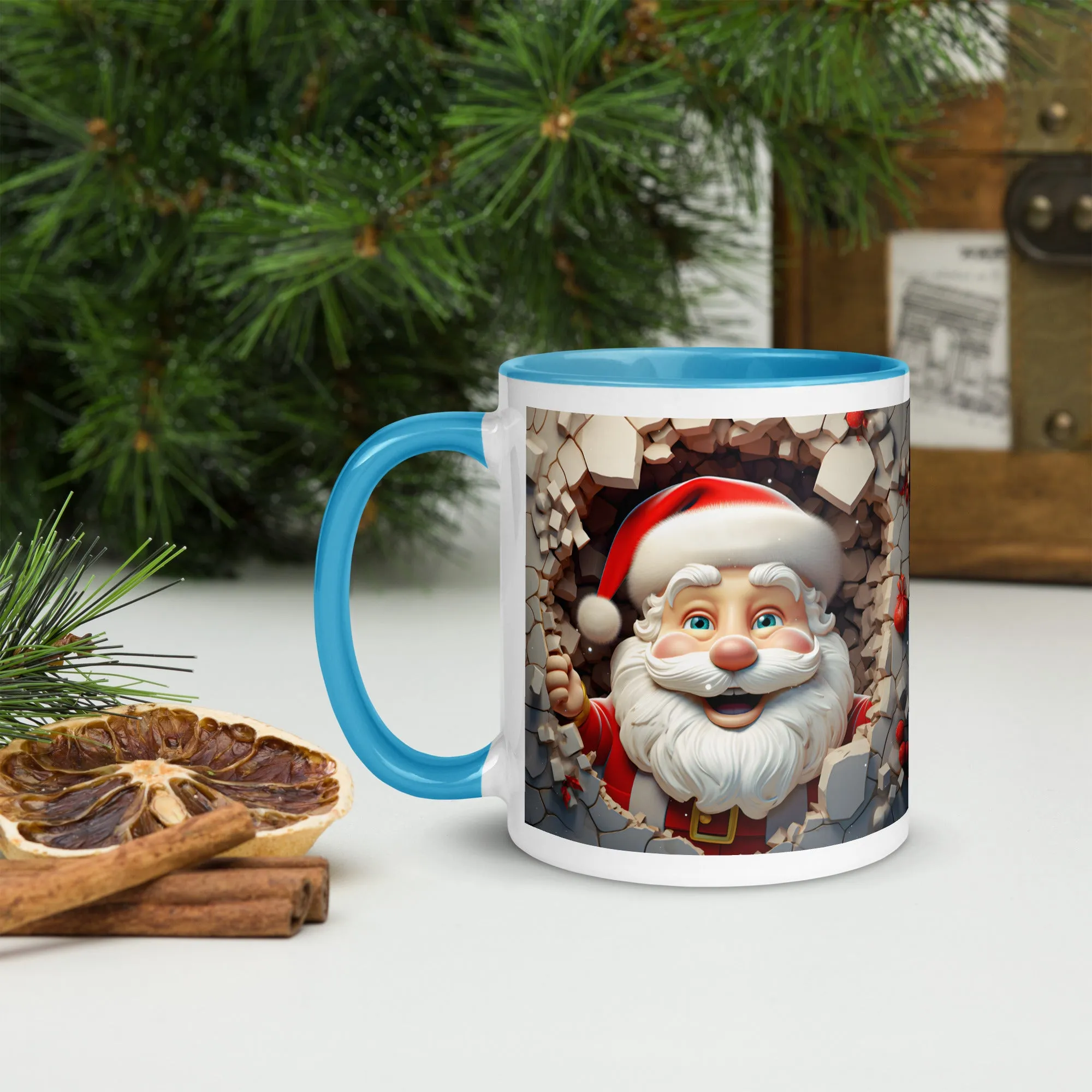 "Santa" Mug with Color Inside