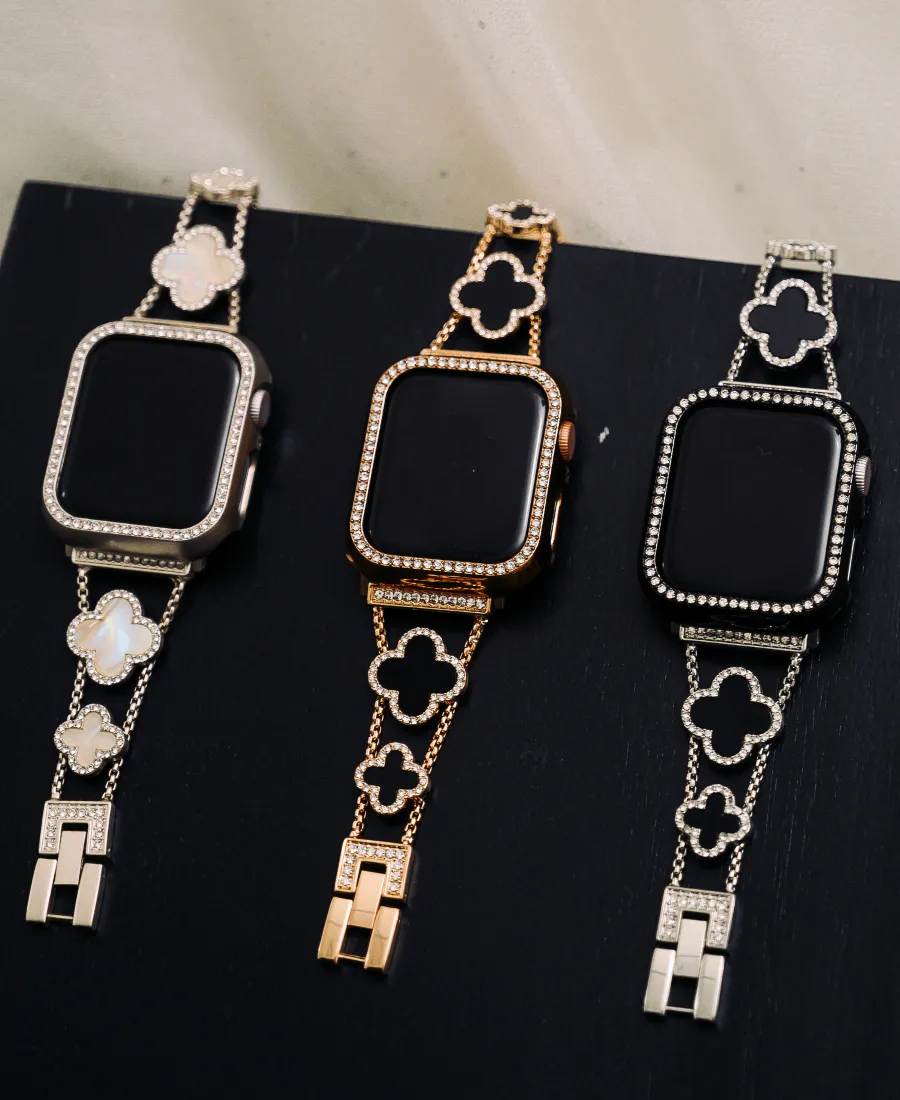 Rose Gold Lucky Clover Watch Band