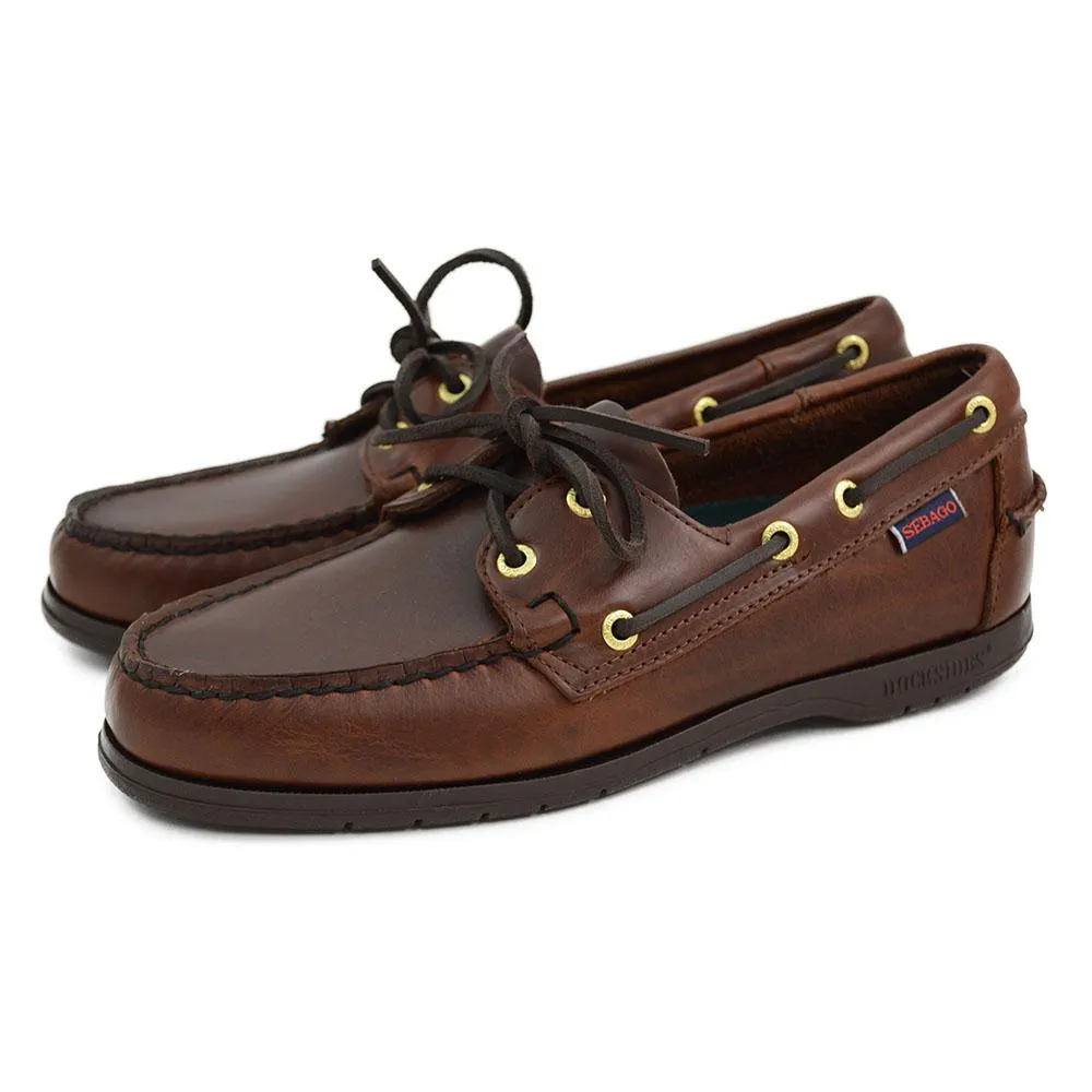 Sebago Endeavour Brown Oiled Waxy Deck Shoes