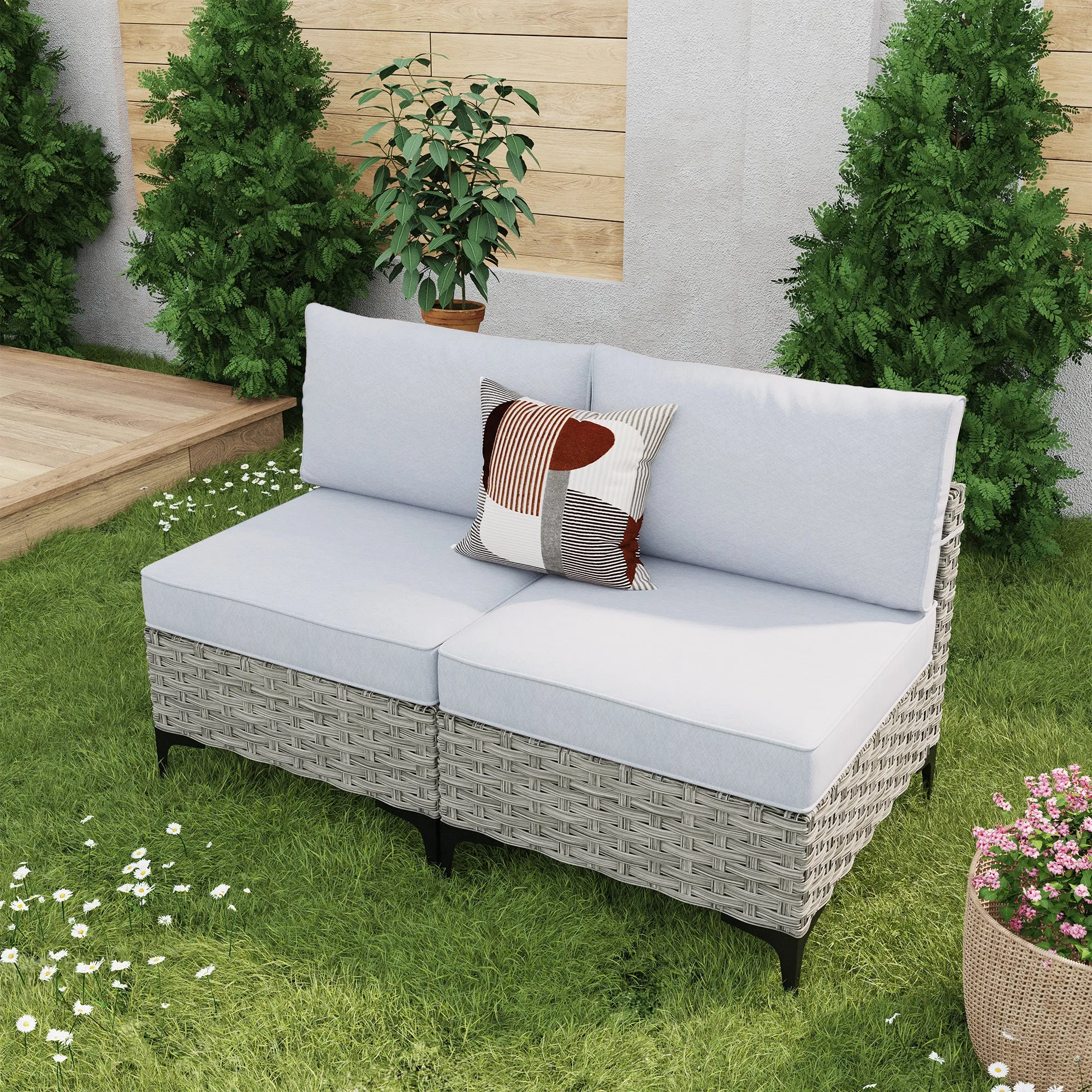 SKT Series - Sectional Outdoor Furniture Set 2-Piece