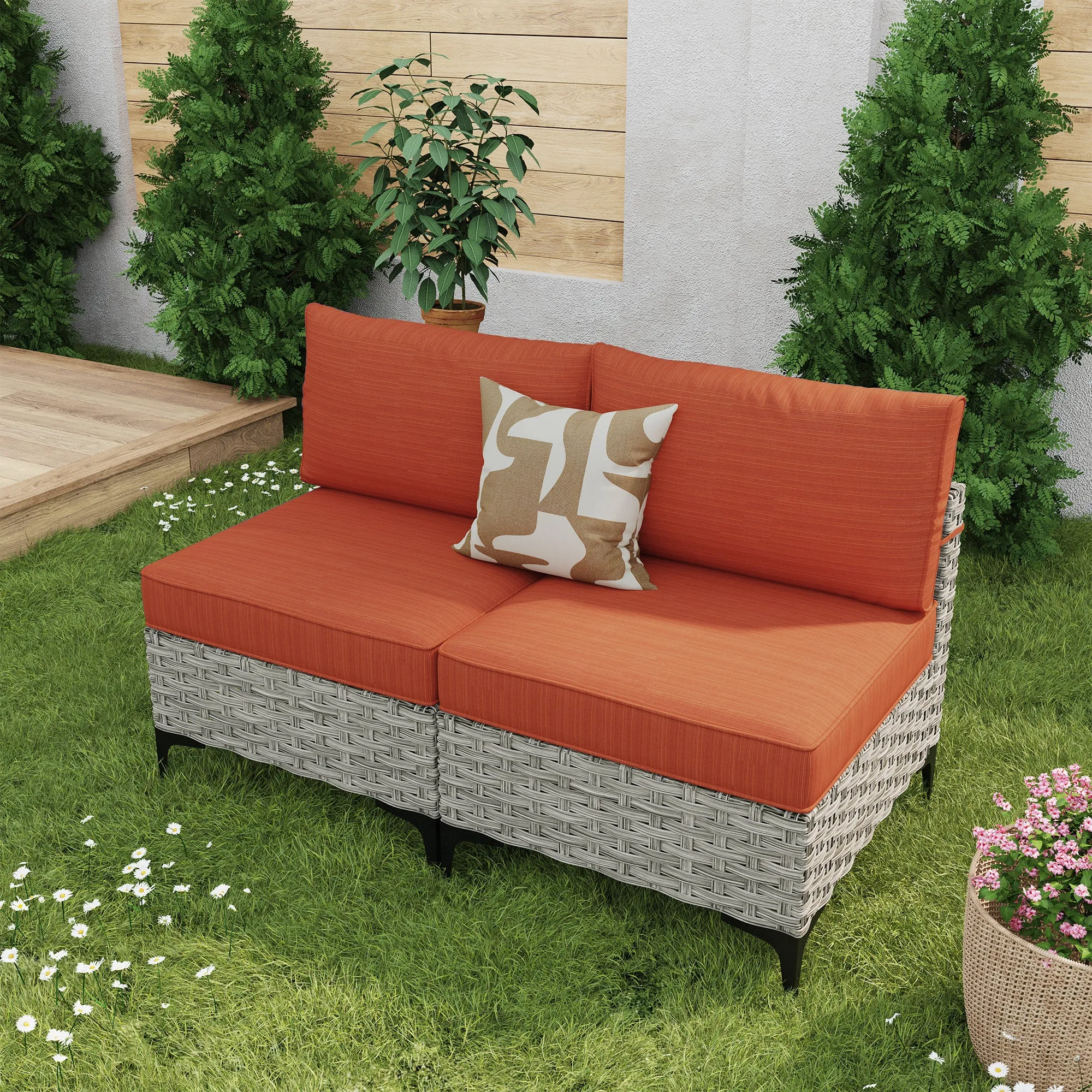 SKT Series - Sectional Outdoor Furniture Set 2-Piece