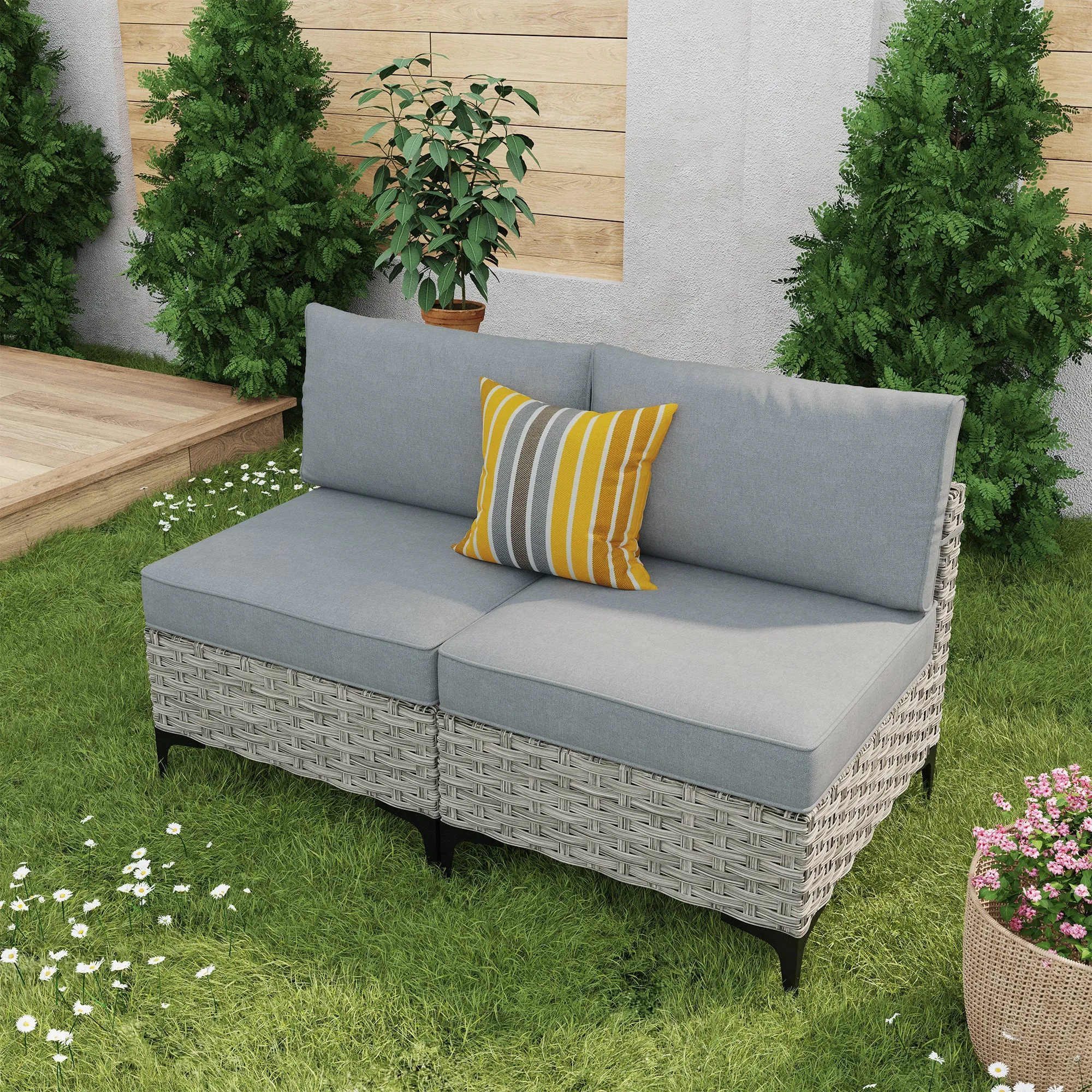 SKT Series - Sectional Outdoor Furniture Set 2-Piece