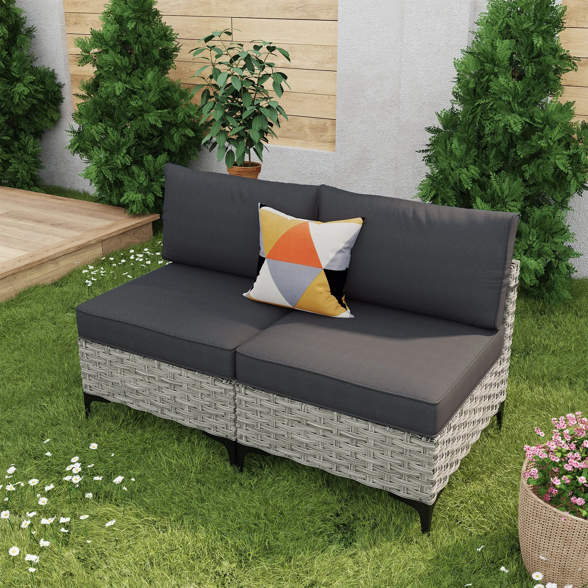 SKT Series - Sectional Outdoor Furniture Set 2-Piece