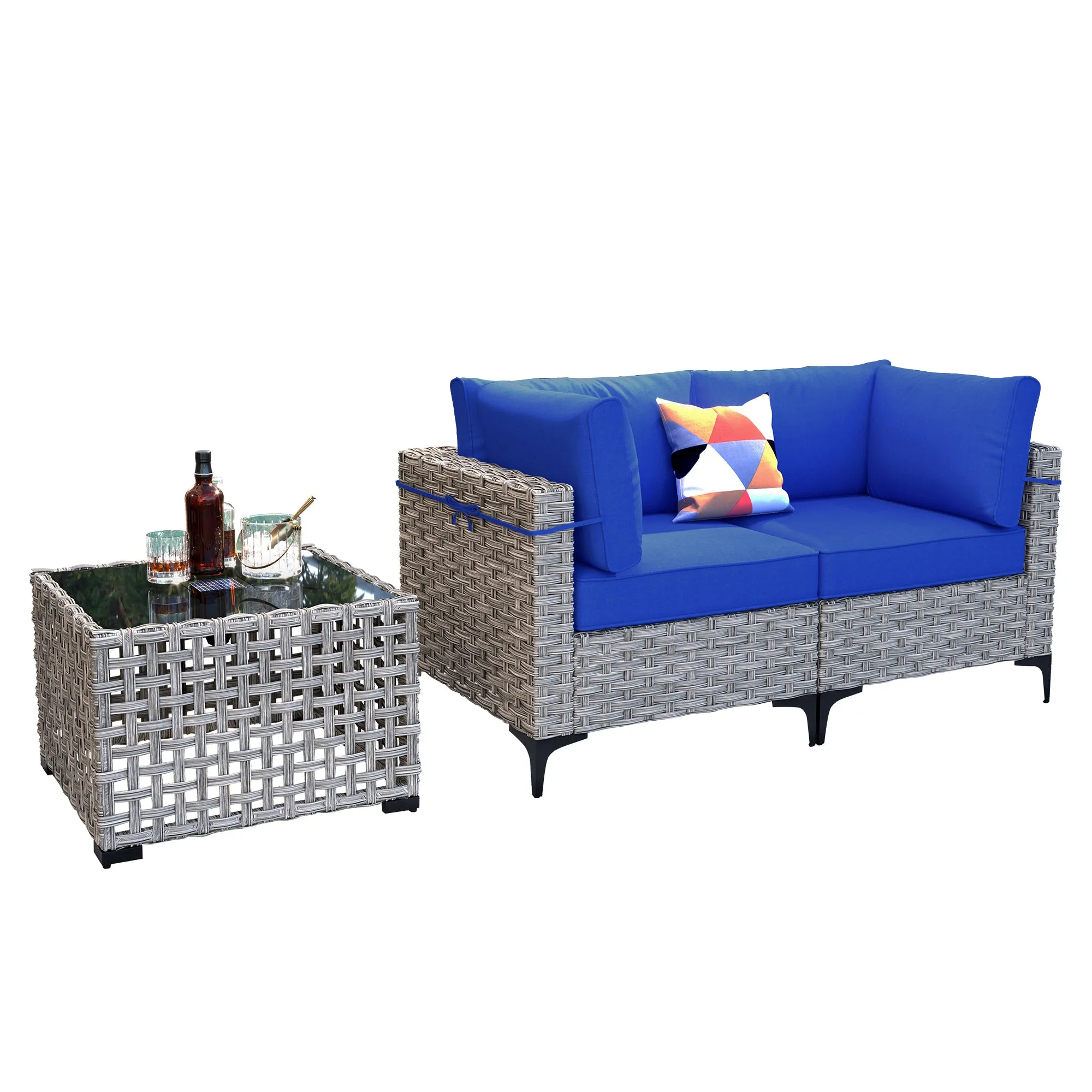 SKT Series - Sectional Outdoor Furniture Set 3-Piece