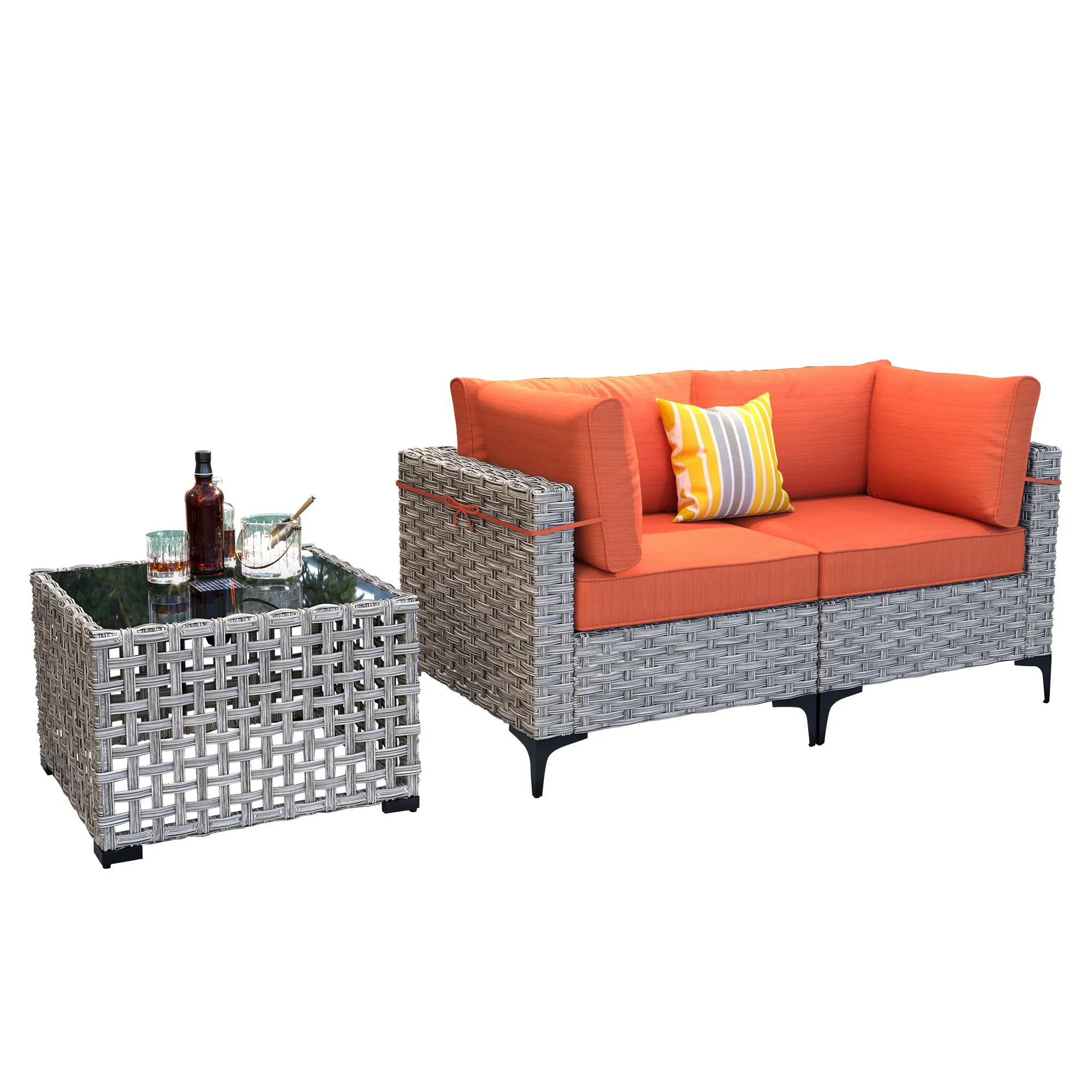 SKT Series - Sectional Outdoor Furniture Set 3-Piece