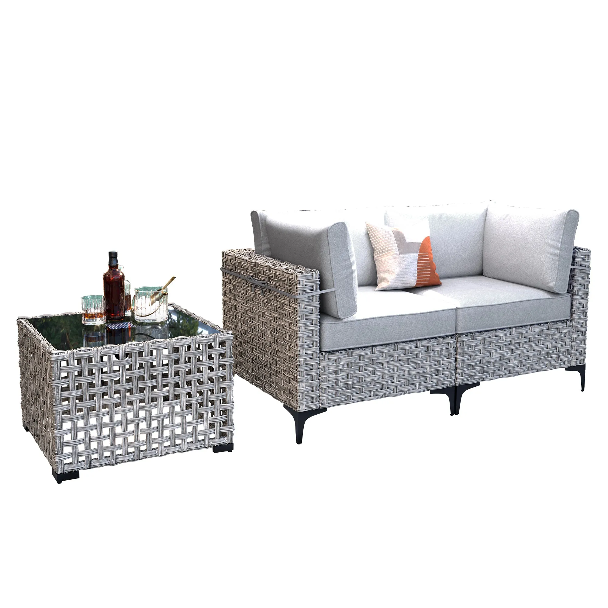 SKT Series - Sectional Outdoor Furniture Set 3-Piece