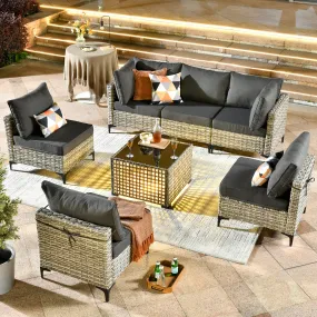 SKT Series - Sectional Outdoor Furniture Set 7-Piece