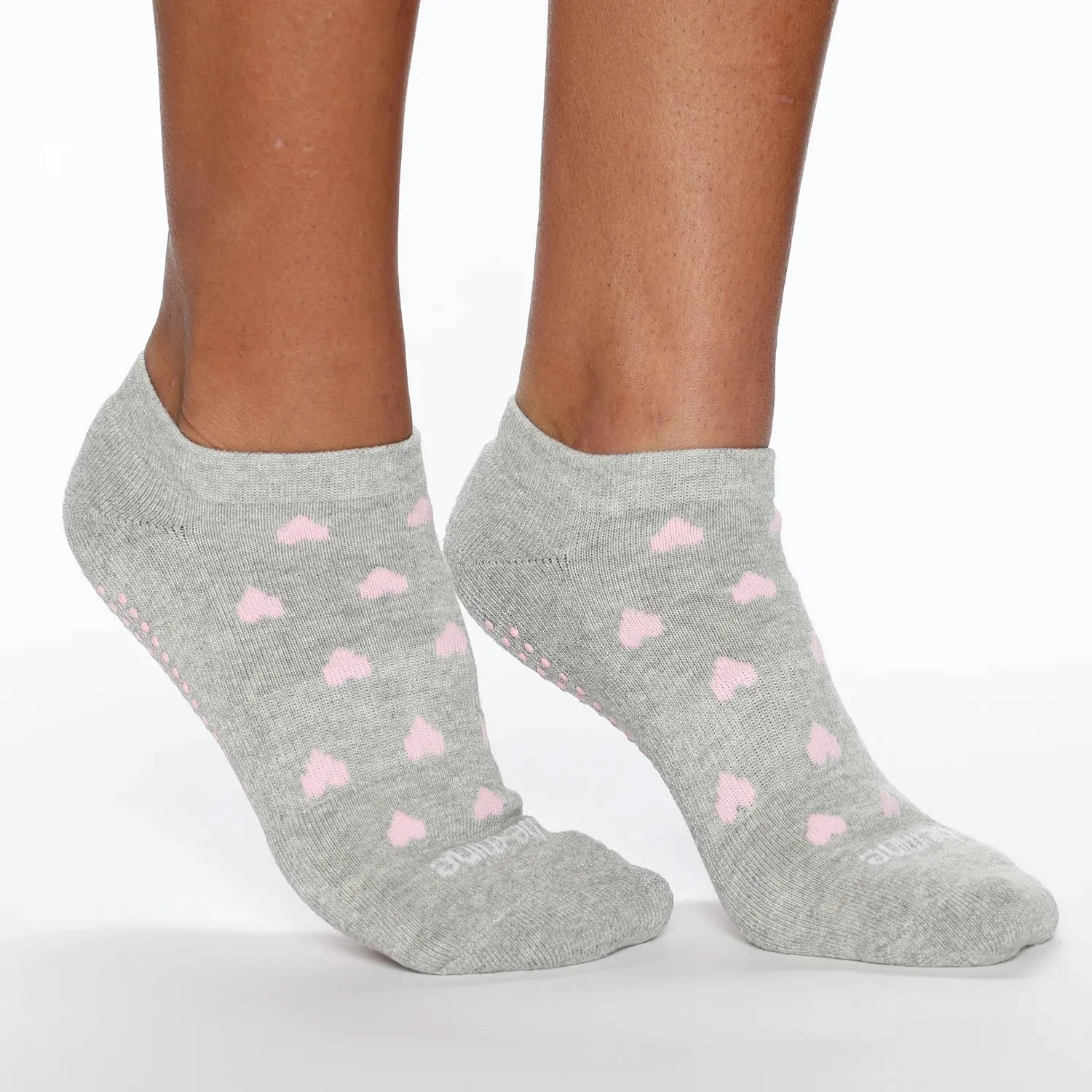 Sticky Be Socks Women's Be Mine Non Slip Grip Socks - Grey