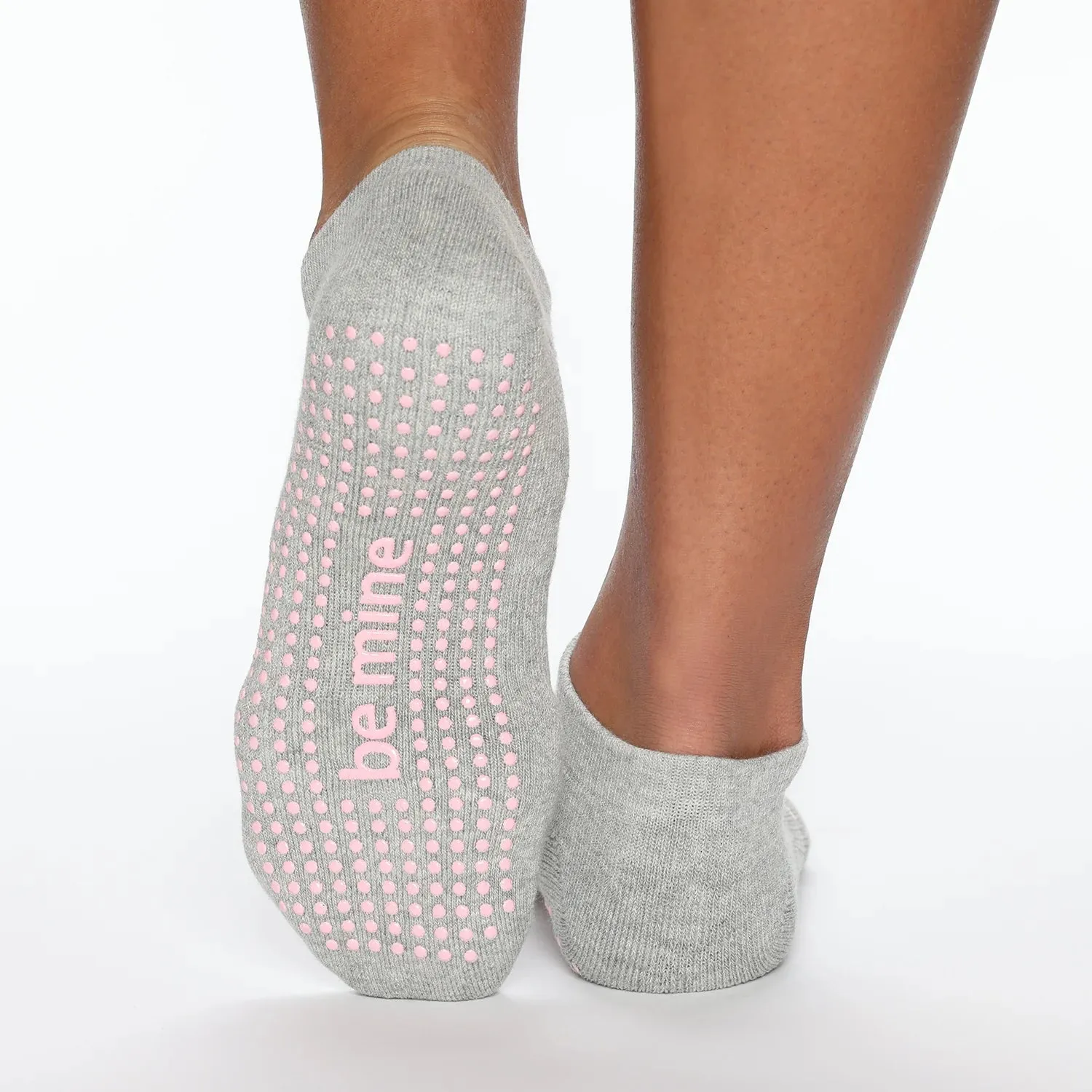 Sticky Be Socks Women's Be Mine Non Slip Grip Socks - Grey