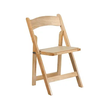 The Gabrielle Beech Wood Folding Chair Padded Seat