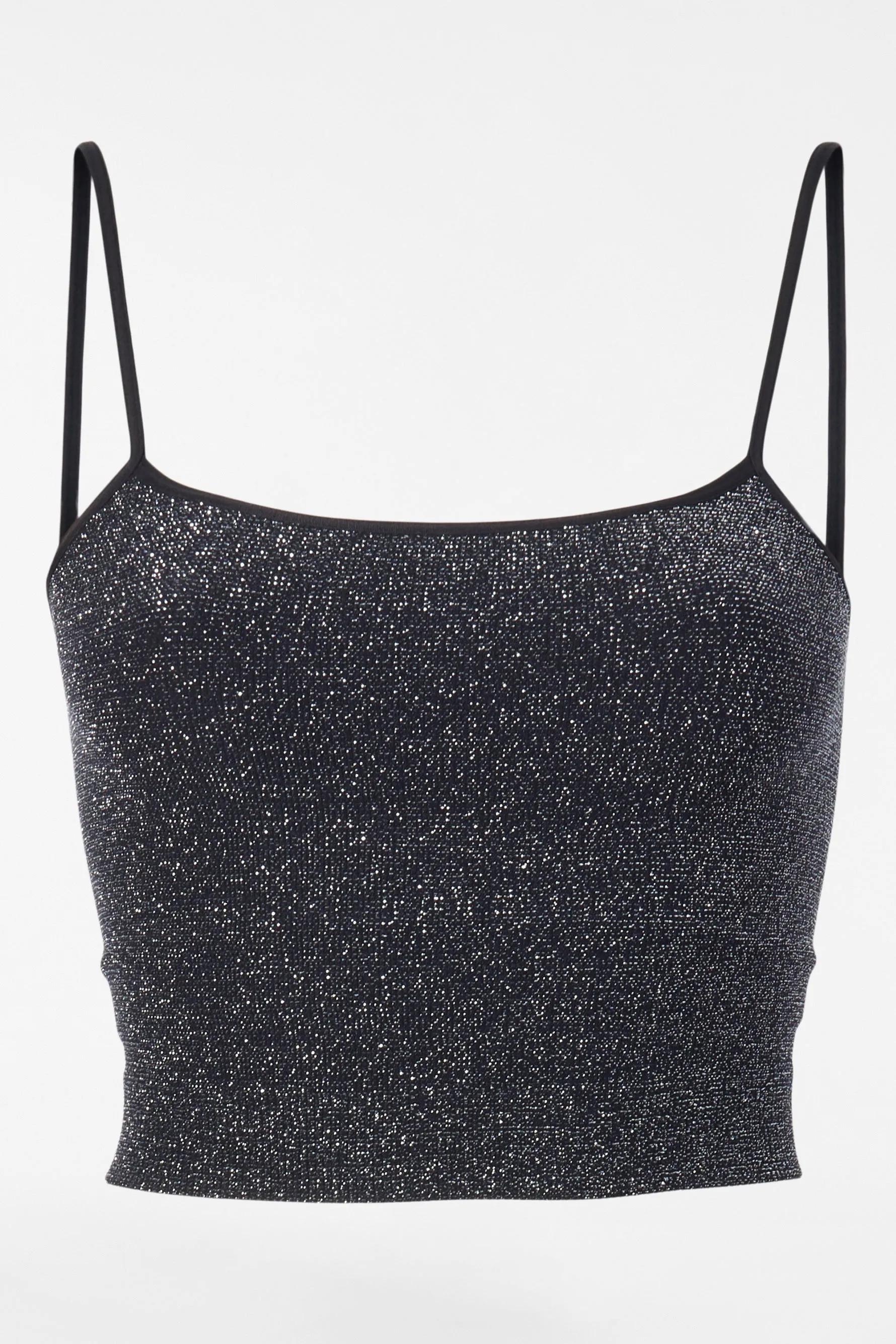 West Street Glitter Bra - Black