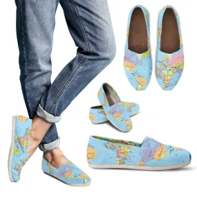 WORLD MAP TRAVELER'S CASUAL SHOES - FREE WORLDWIDE SHIPPING