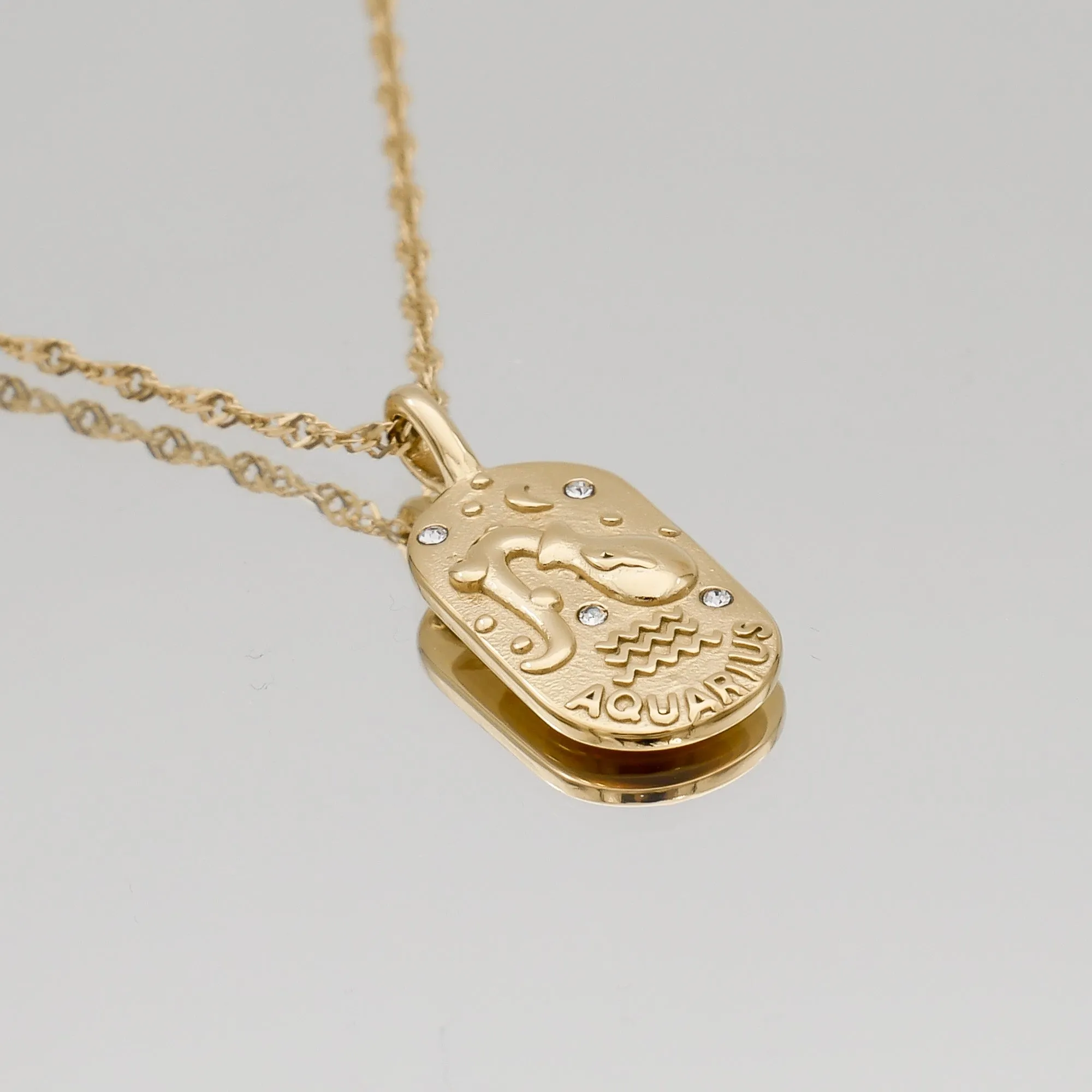 Zodiac Tarot Card Necklace