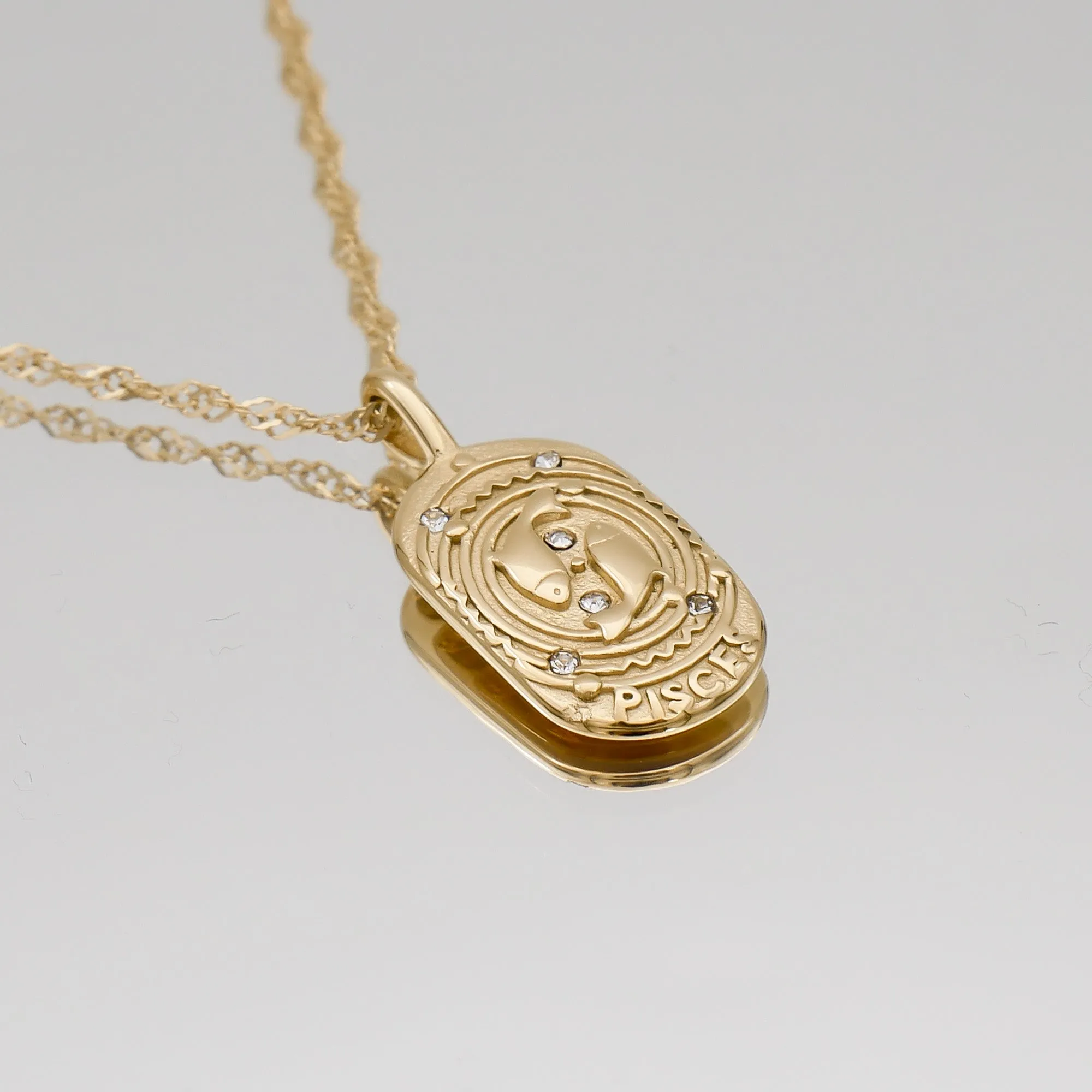 Zodiac Tarot Card Necklace