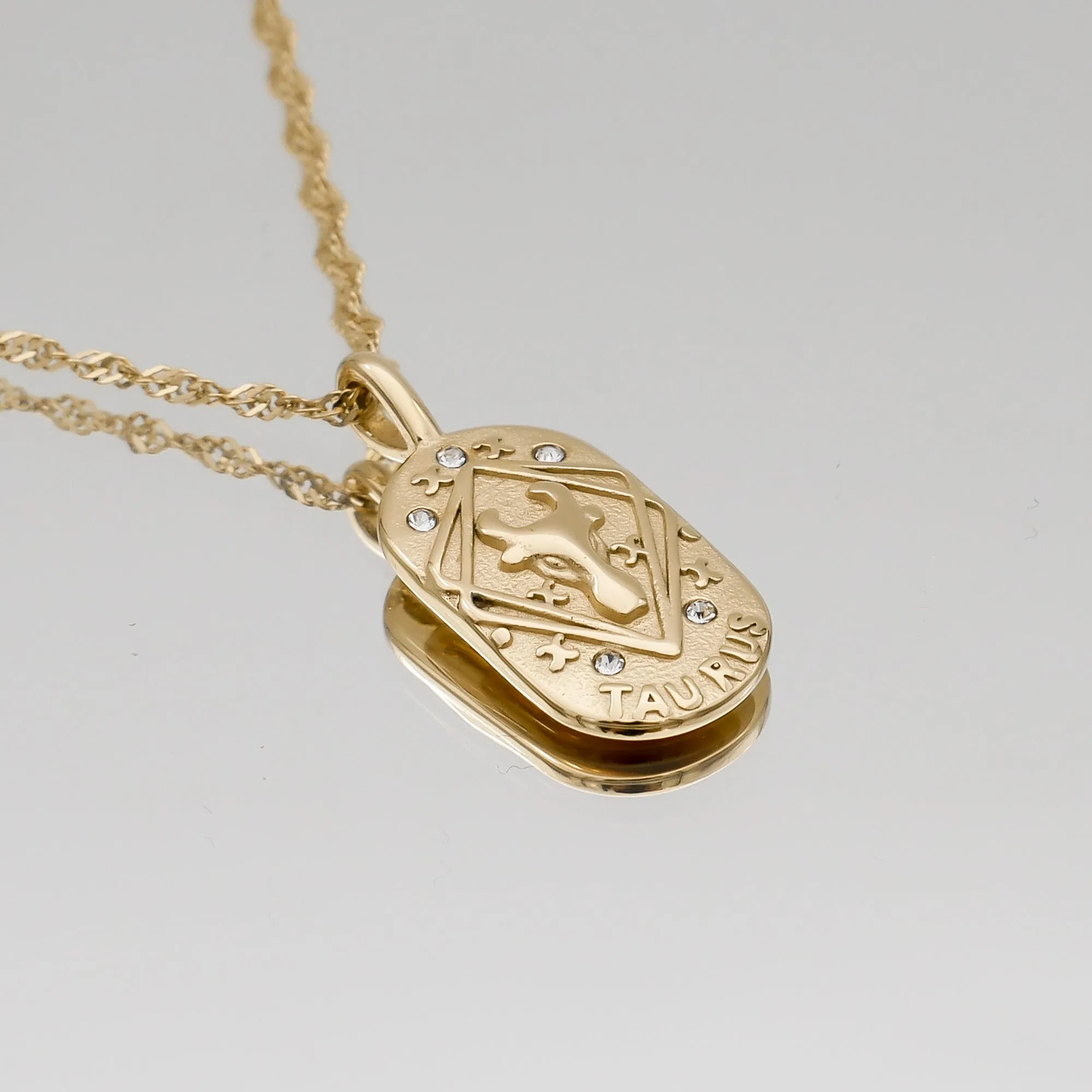 Zodiac Tarot Card Necklace