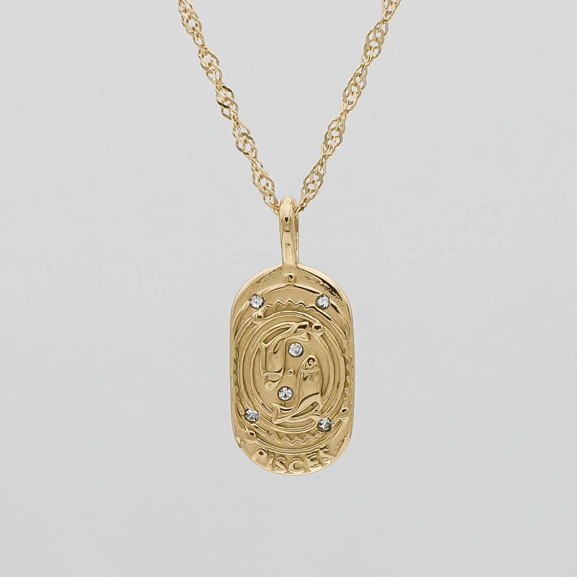 Zodiac Tarot Card Necklace